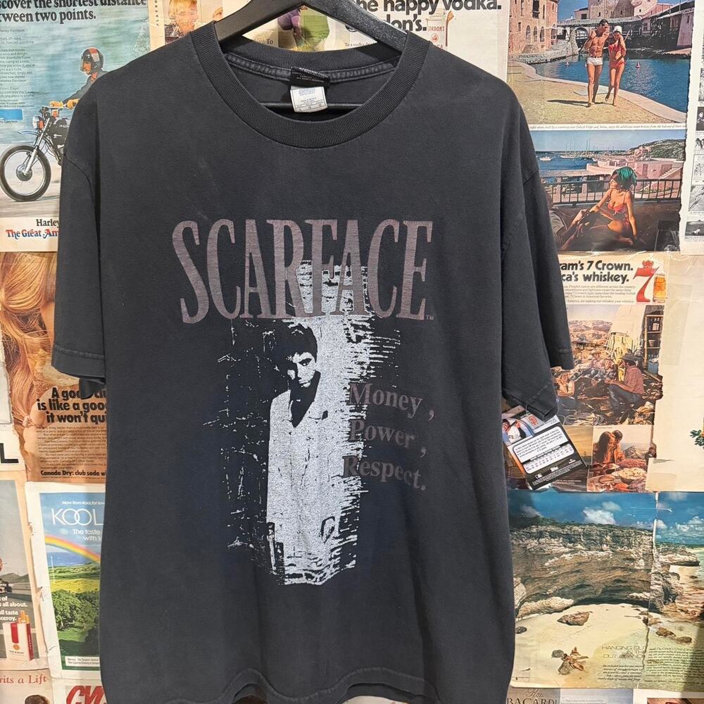 Vintage scarface money power respect
